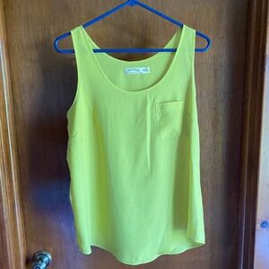 EUC Faded Glory lime green tank top